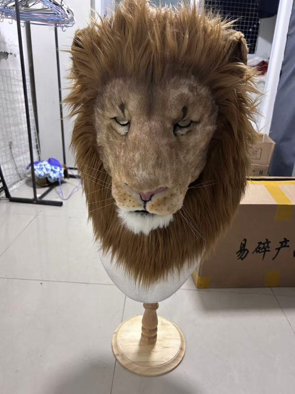 Realistic Lion Fursuit Head – Premium Life-like Lion Mask
